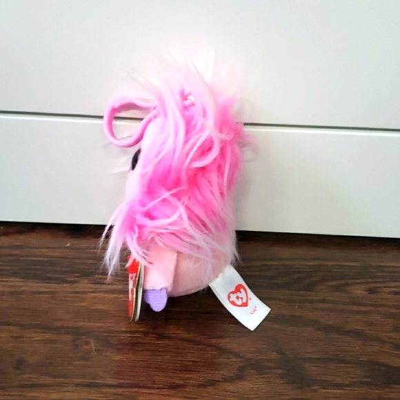 Frizzys ty Collection Pink Monster Kink Key Chain 2015 NWT Pink Girl Stuffie - Picture 5 of 17